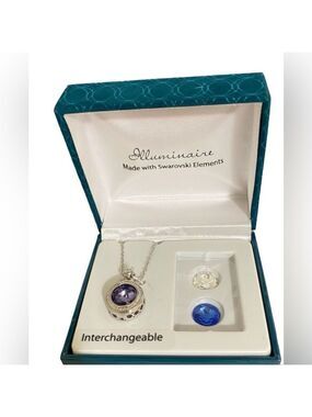 Illuminaire Made with Swarovski Elements interchangeable necklace.